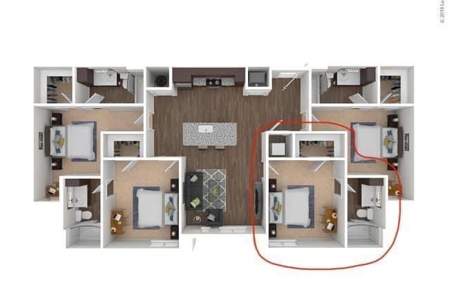 Photo 1: Bedroom B/Bathroom B Available