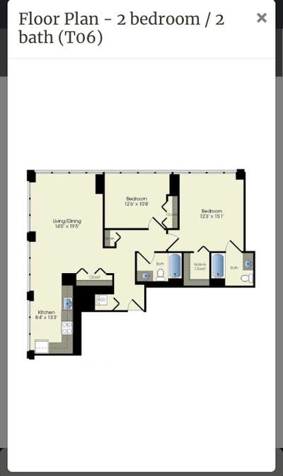 Looking for roommate in 2b2b spacious downtown apt Main Photo