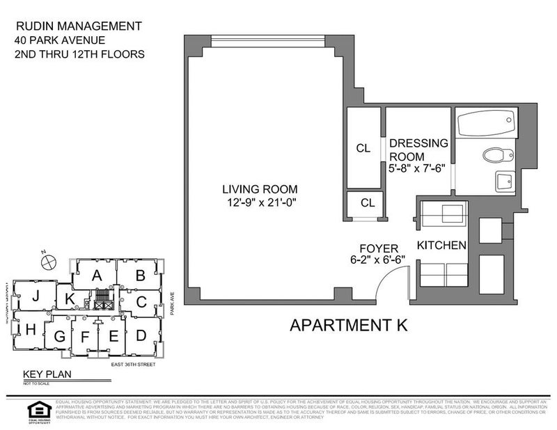 '500 sq ft, alcove studio on Park Ave & 36' Room to Rent from SpareRoom
