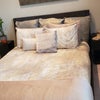 Photo 2: Designer Bedding and High Quality Linen on New Bed