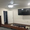 Photo 4: Large bedroom with 55 inch TV , queen size bed , dresser , two night stands , walk in close 