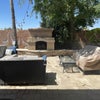 Photo 6: beautiful private patio with gas fireplace backs onto a canel 