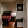 Photo 4: queen bed, nightstand, light