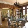 Photo 6: Fully paneled dining room with sliding doors to living room.