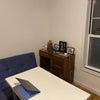 Photo 4: Bedroom (the blue couch will stay, and the desk, not sure about the table)