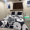 Photo 5: The headboard includes USB ports so you can charge your phone easily, and there's a gentle sensor li