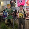 Photo 3: Me next to the Link statue in Nintendo NY during a trip