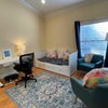 Photo 2: Your private room with a cozy bed, standing desk and sitting area. It opens onto a patio!