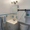 Photo 4: Private en-suite bathroom with towels provided and stand up shower