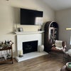 Photo 8: Cozy fireplace and smart TV!