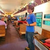 Photo 2: Me hosting karaoke bingo on a train.