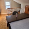Photo 7: Table in front of bed