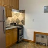 Photo 8: Our kitchen, which we'll furnish together **bonus points for a portable dishwasher split 🥺 