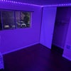 Photo 1: Room night time, color changing LED lights