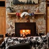 Photo 2: Fireplace w woodstove insert