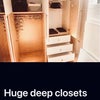 Photo 5: Very spacious deep 3 doors closets with 3 drawers under loft bed space 