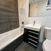 Photo 6: Modern Bathroom w/ Hotel Tub