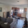 Photo 3: View from the front door, our rooms and shared bathroom to the left
