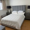 Photo 2: Queen size Arhaus bed, end tables, dresser, large closet
