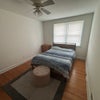 Photo 2: Queen-sized bed with our old Purple mattress