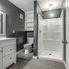 Photo 5: Smaller bedroom bathroom, located in hallway