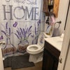 Photo 3: I am forever changing the shower curtain and rugs in here 
