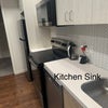 Photo 4: Kitchen sink, Stove, Microwave, Dishwasher, and Fridge 
