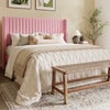 Photo 4: The bedframe is the same as in the picture also is a pink colors i add for reference 