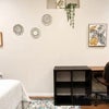 Photo 3: Your room offers an inviting atmosphere with a private work desk, comfortable chair, and 4-shelf sto