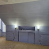 Photo 6: Head board Side by side wall Sconces Storage behind