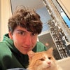 Photo 2: With rescue cat Wally