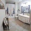 Photo 3: Bathroom decorated for Xmas