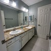 Photo 5:     Shared full bathroom with double vanity