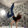 Photo 2: This is me upside down. Bet you didn't think that was possible did you HA