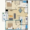 Photo 3: floor plan highlighed blue area.