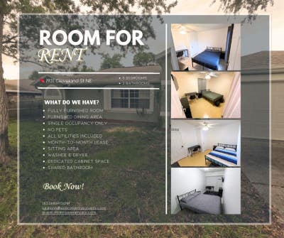 Room for Rent: Month_to_Month Lease! Convenient & Main Photo