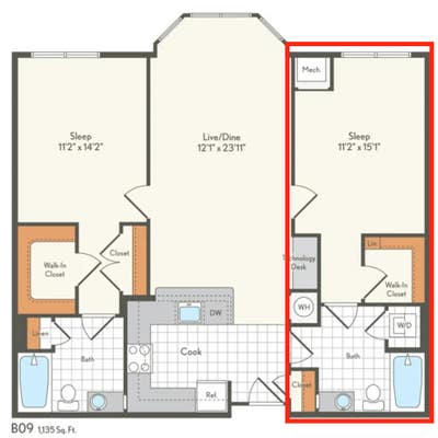 Large bedroom w/ private bath near Twinbrook! Main Photo
