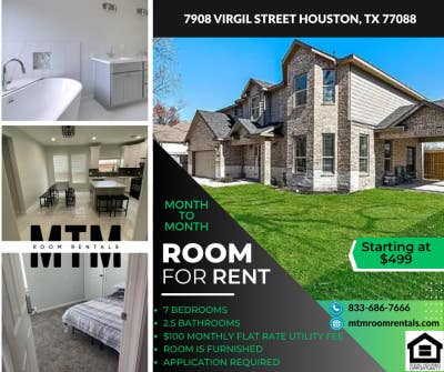Furnished Room for Rent: Month_to_Month! No Secur Main Photo