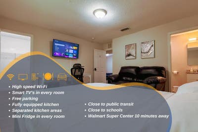 Excellent home on a quiet street with smart TV's a Main Photo