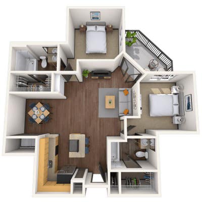 Two Bedroom Apartment in State Thomas Main Photo