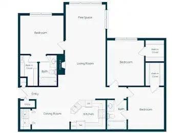 3 bedroom apartment spare room for rent Main Photo