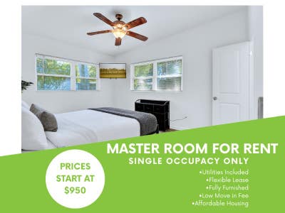  off first month!! Fully furnished Master BR in S Main Photo