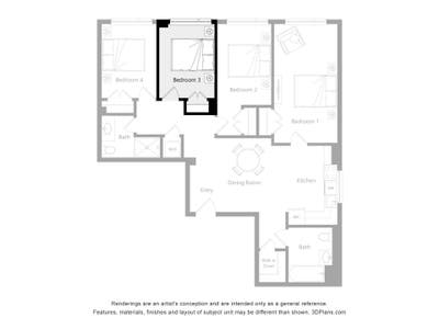 Private Furnished Bedroom Main Photo