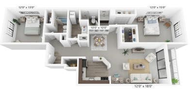 2 Bedroom/bathroom apartment. Main Photo