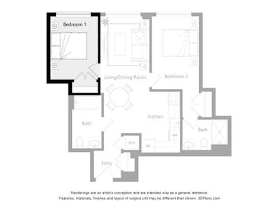 Private Furnished Bedroom Main Photo