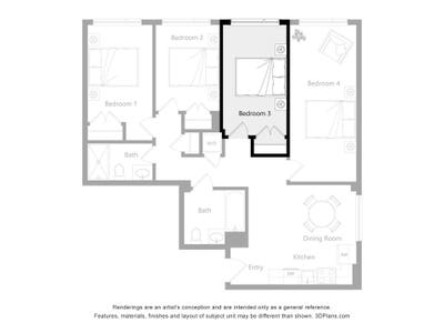 Private Furnished Bedroom Main Photo