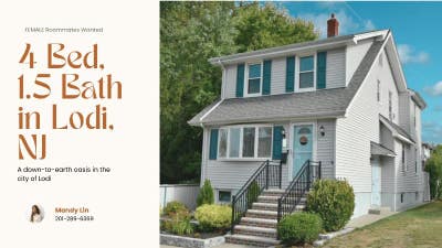 Female Roommates Wanted in LodiNJ Oasis Main Photo