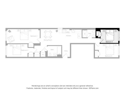 Private furnished bedroom Main Photo