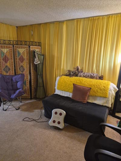 Living Room Doubling As Bedroom At Night Main Photo