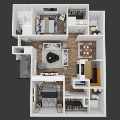 1 Bedroom Available in 2-Bedroom 2-Bathroom Apt Main Photo